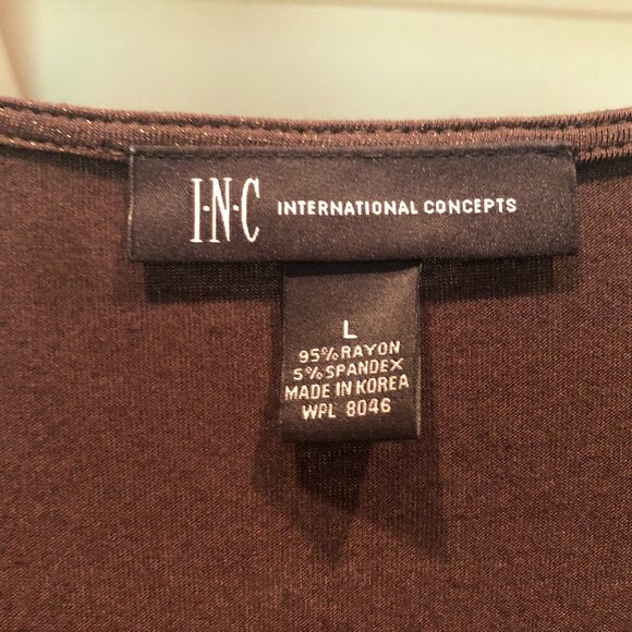 INC International Concepts Long Sleeve Blouse Size Large - Picture 2 of 5